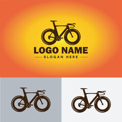 Fototapeta premium Bike logo icon vector for business brand app icon motorcycle sports bike cycling race logo template