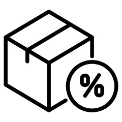 box product with discount icon
