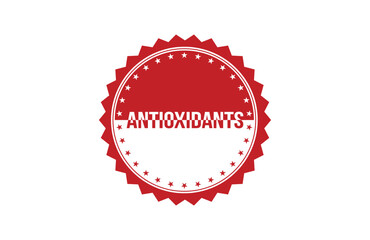 Antioxidants red ribbon label banner. Open available now sign or Antioxidants tag.