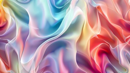 Abstract colorful wave patterns