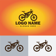 Bike logo icon vector for business brand app icon motorcycle sports bike cycling race logo template