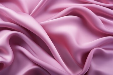 Obraz premium Closeup of rippled one color silk fabric Whole background Abstract background, AI generated
