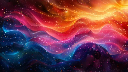 Foto op Canvas Colorful abstract cosmic background © iVGraphic