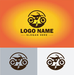 Bike logo icon vector for business brand app icon motorcycle sports bike cycling race logo template