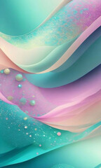 beautiful abstract background with pink and blue waves