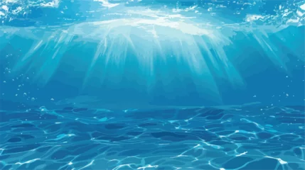 Foto op Canvas Beautiful blue ocean surface seen from underwater wit © RedFish