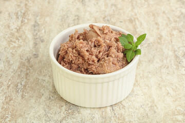 Canned tuna fish for salad