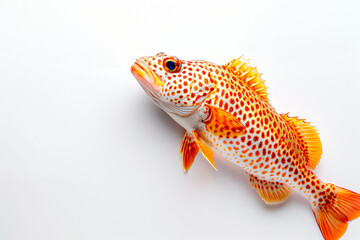 fish isolated in web white banner