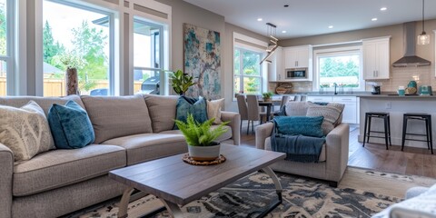 Modern Interior decoration concept with home interior