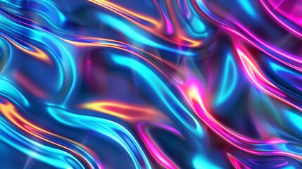 Abstract colorful light waves