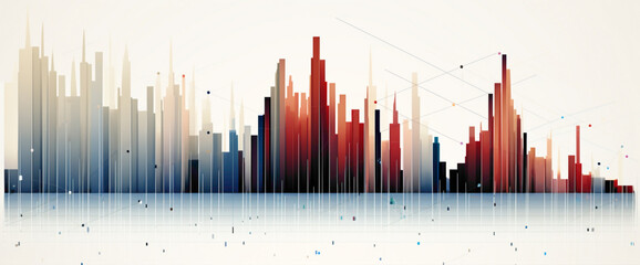 Witness the elegance of financial data, as a minimalist graph captures the essence of market dynamics.