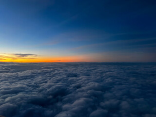 Fototapeta premium A sunset view at the sky horizon