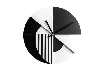 Black and White Design Clock