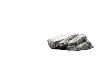Black and White Photo of a Rock