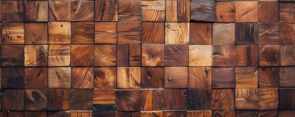 Varied wooden tiles collage