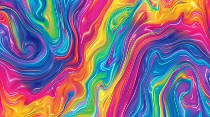 Fototapeta premium Vibrant liquid color flow background