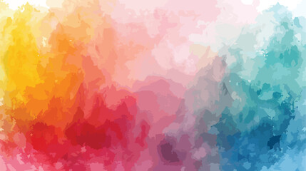 Colorful abstract watercolor background texture flat - obrazy, fototapety, plakaty