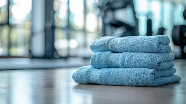 Spark joy in fitness enthusiasts with a collection of blank label gym towel mockups, ideal for showcasing absorbent fabrics and motivational designs