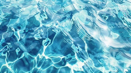 Glistening Serenity: Crystalline Water Ripples Under Soft Light - Generative AI