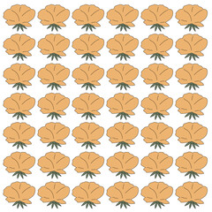 SPRING FLOWERS BOTANICAL DESIGN PATTERN TEXTURE BACKGROUND WALLART