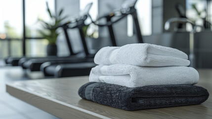 Spark joy in fitness enthusiasts with a collection of blank label gym towel mockups, ideal for...