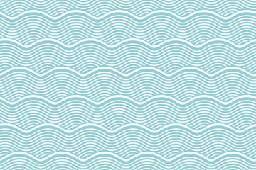 Seamless geometric pattern with waves