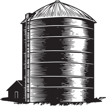 recommend clip art: Grain Bin Vector