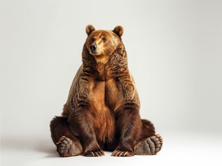 Bear on a white background isolated