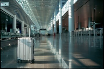 Travel Essentials: Suitcase Navigates Airport Hustle for Adventure Ahead