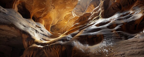 Sculpted sandstone canyon walls