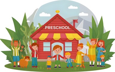 Obraz na płótnie Canvas Preschool