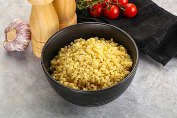 Organic wheat pasta - boiled ptitim