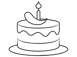 birthday cake illustration