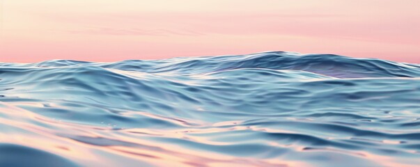 Fototapeta na wymiar Serene ocean waves at sunset