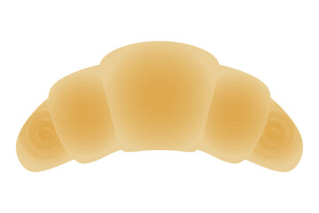 Croissant isolated on a white background. Breakfast bun, vector illustration, element for design.