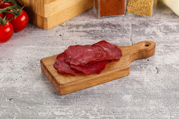 Smoked beef meat - Pastrami slices