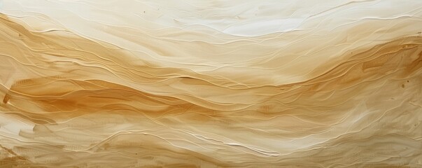 Fototapeta premium Abstract beige and brown wavy texture