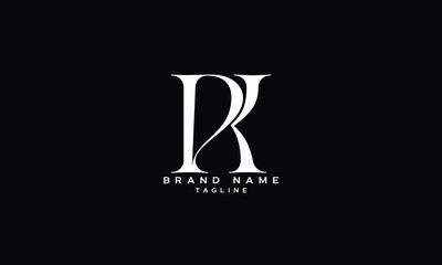 PKR, PRK, KPR, KRP, RKP, RPK, PK, KP, Abstract initial monogram letter alphabet logo design