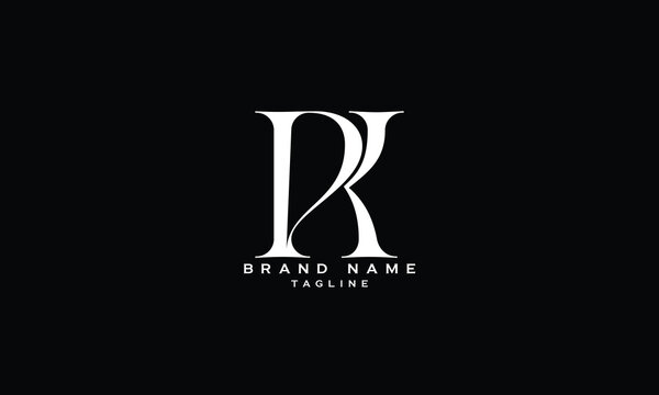PKR, PRK, KPR, KRP, RKP, RPK, PK, KP, Abstract initial monogram letter alphabet logo design