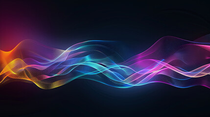 abstract wave spectrum color background