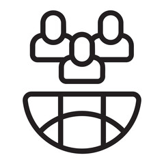 interaction line icon