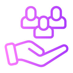 responsibility gradient icon