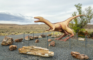 Dinosaur Statue at Ginkgo Petrified Forest State Park in Washington State