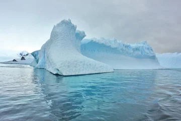 Foto op Canvas A small iceberg with an unusual shape in Antarctica © robnaw