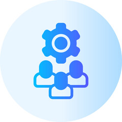 management gradient icon