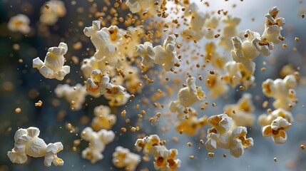 Flying delicious popcorn 