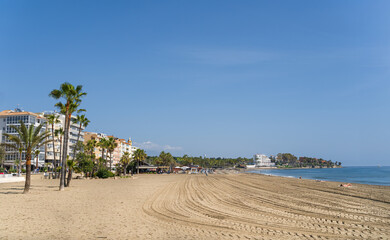 Playa del Rada in Estepona on the Costa del Sol in Spain - 772853603