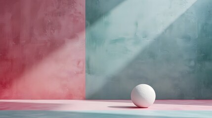 Minimalist Product Photography: Soft Toned Egg on Textured Wall with Gradient Backdrop