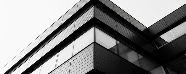 Black and white architecture photography of modern building