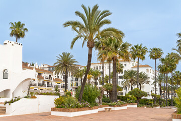 High quality apartments in Puerto dela Duquesa on the Costa del Sol - obrazy, fototapety, plakaty